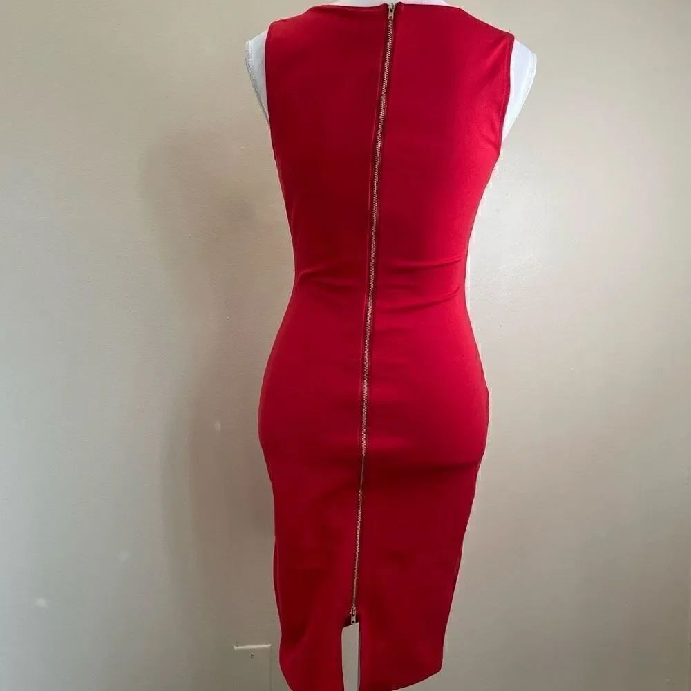 Lulus|Bodycon| Gold Zipper back - Picture 4 of 14